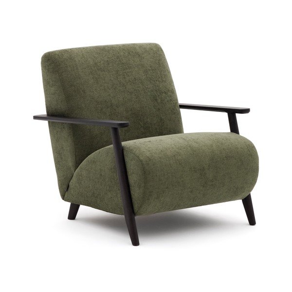 Roheline šenillist tugitool Meghan - Kave Home