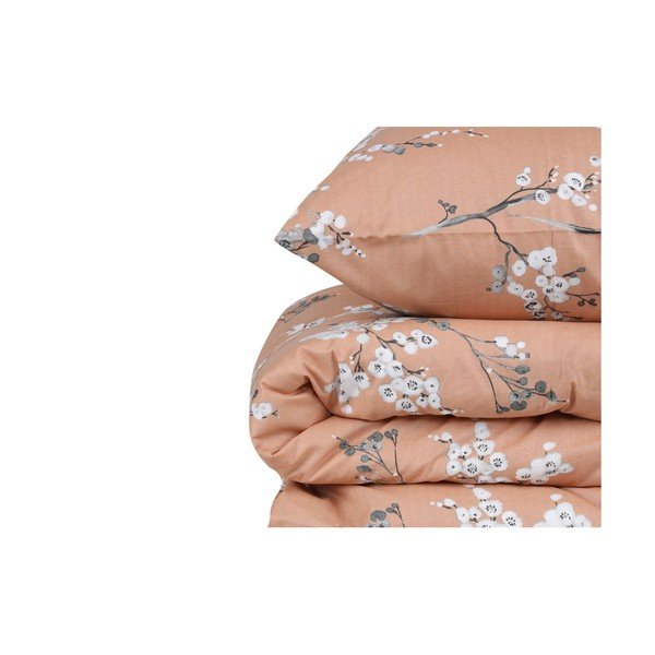 Oranž puuvillane voodipesu kaheinimesevoodile 200x200 cm Chicory - Mijolnir-image-4