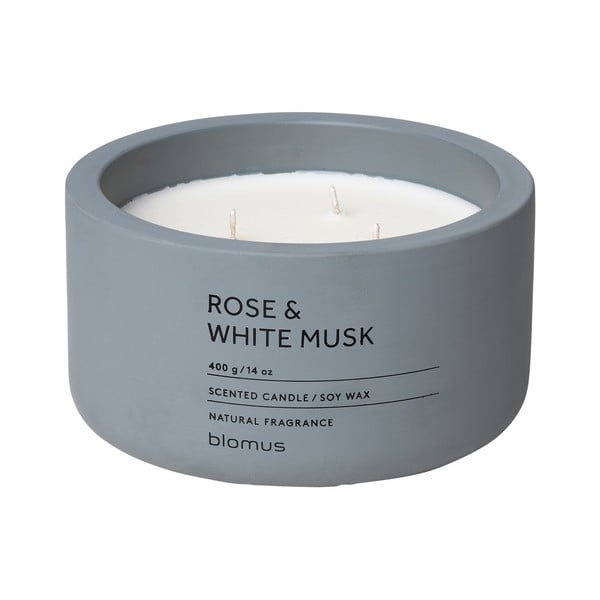 Lõhnastatud sojaküünal 25 h Fraga: Rose and White Musk – Blomus