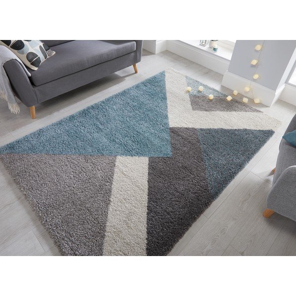 Sinine/hall vaip 120x170 cm Zula - Flair Rugs-image-4