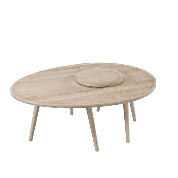 2dílný konferenční stolek z dubového dřeva Wewood - Portuguese Joinery Colombo