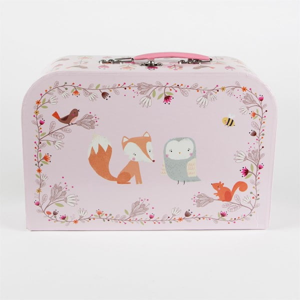 Laste roosa piknikukorpus Woodland Friends - Sass & Belle-image-2