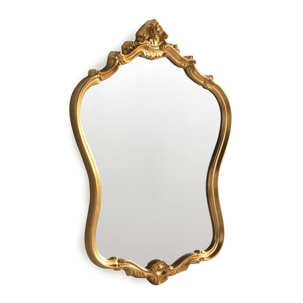 Nástěnné zrcadlo ve zlaté barvě Geese Baroque, 57 x 72 cm