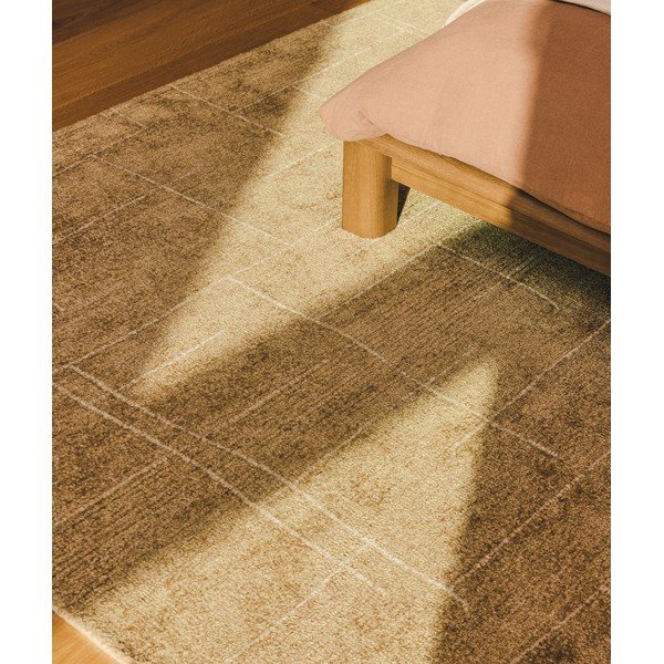 Käsitsi kootud sinepikarva vaip 200x300 cm Eloda - Kave Home-image-3