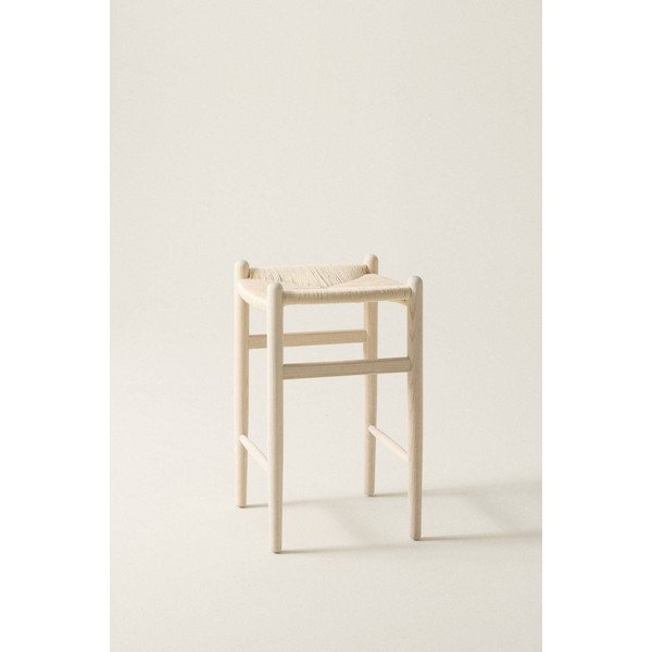 Heleda naturaalse värvi jalakapuust baaritool (istme kõrgus 63 cm) Nattavaara - Jotex-image-1