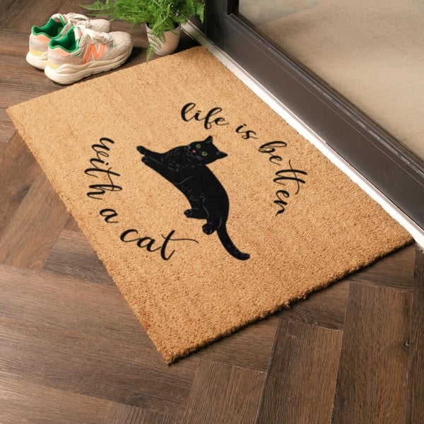 Uksematt 40x60 cm Life Is Better With a Cat - Artsy Doormats-image-1