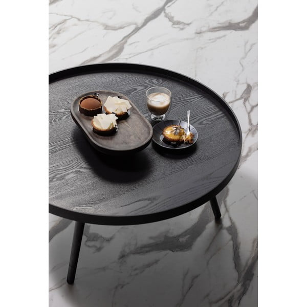 Must kohvilaud, Ø 78 cm Mesa - WOOOD-image-1