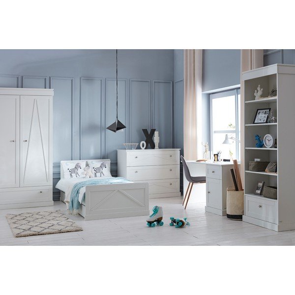 Valge lastevoodi 120x200 cm Marie - Pinio-image-1