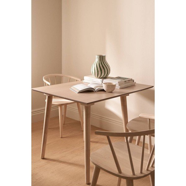 Pikendatav söögilaud jalakapuust kaunistusega lisapealse pealispinnaga 80x80 cm Jolina - Ellos Home-image-2