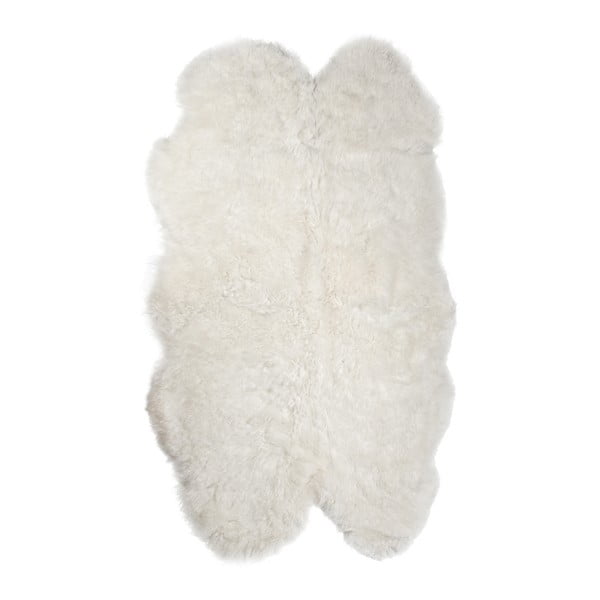 Bílý kožešinový koberec z ovčí kůže Arctic Fur Lago, 180 x 115 cm