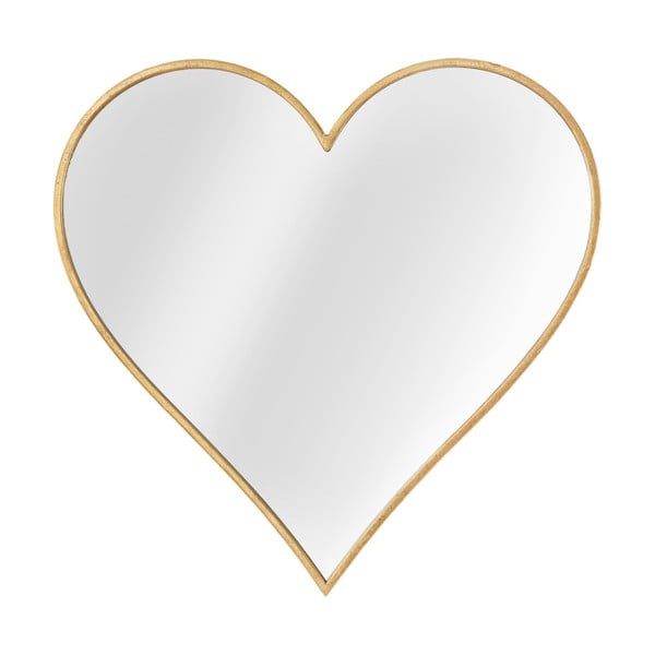 Kuldse raamiga seinapeegel Glam Heart - Mauro Ferretti