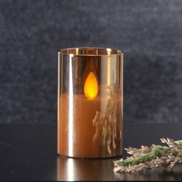 Oranž LED vahaküünal klaasist , kõrgus 7,5 cm M-Twinkle - Star Trading-image-1