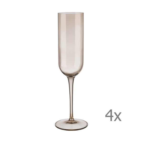 4 pruunist šampanjaklaasist koosnev komplekt Mira, 210 ml - Blomus
