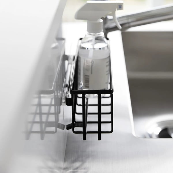 Must metallist pesuvahendi riiul (ilma puurimiseta) Film Hook - YAMAZAKI-image-4