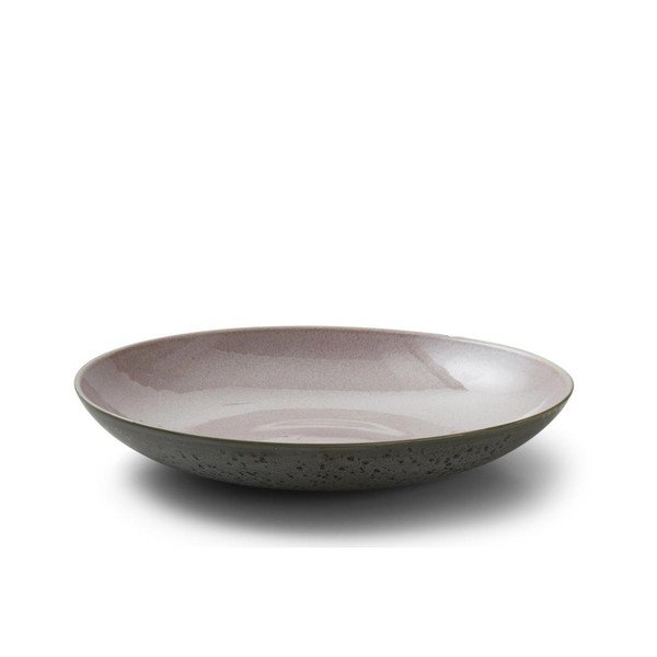 Hall keraamiline serveerimiskauss roosa sisemise glasuuriga , läbimõõt 40 cm Mensa - Bitz-image-1