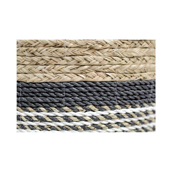 Komplekt 3 korvi Raffia Natural Gris - HSM collection-image-2