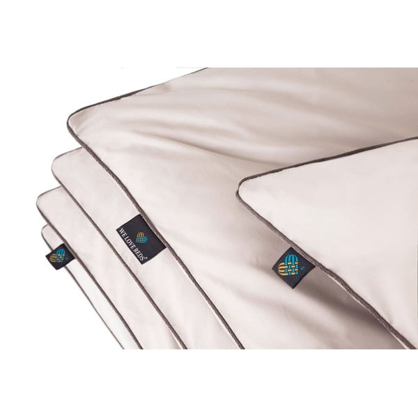 Helehall Egiptuse puuvillast tekikott 200x220 cm Perla – WeLoveBeds-image-1