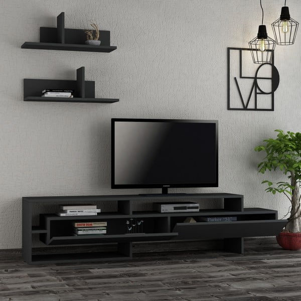 Antratsiitne TV-komplekt 180x42x32 cm Gara – Homitis-image-1