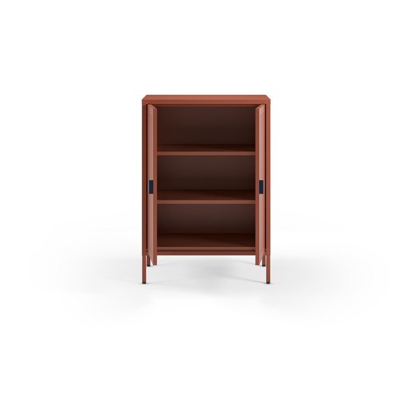 Terrakota värvi metallkapp 70x100x40 cm Sayla - Marckeric-image-3