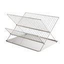 Metallist kahetasandiline tilgaalus läikiva hõbedase värviga 41x31 cm Dry-It - Mette Ditmer Denmark