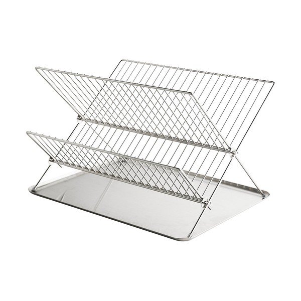 Metallist kahetasandiline tilgaalus läikiva hõbedase värviga 41x31 cm Dry-It - Mette Ditmer Denmark