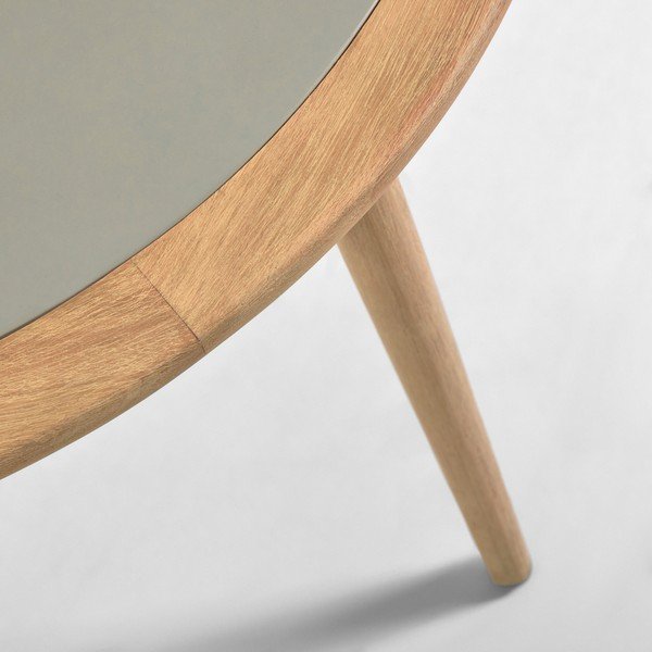 Eukalüpti puidust betoonist laud Glynis Nina, ⌀ 120 cm - Kave Home-image-3