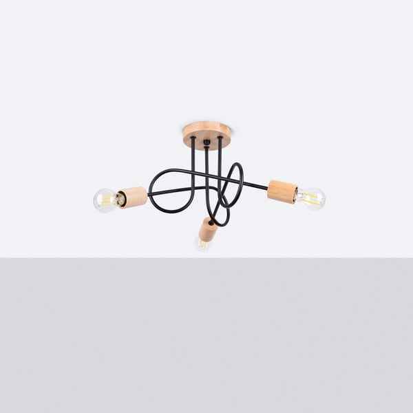 Must-puiduvärvi laevalgusti 14x56 cm Tumber - Sollux-image-2