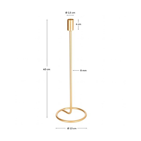 Metallist küünlajalg Babirye - Kave Home-image-4