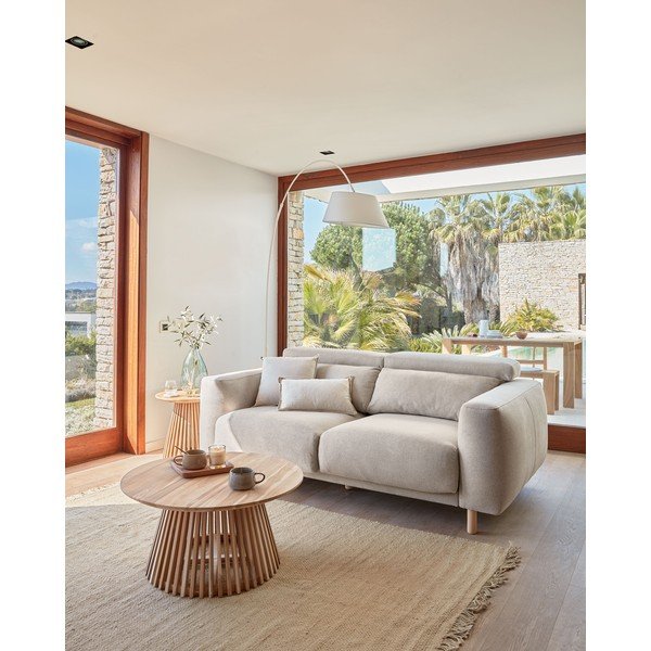 Beež diivan 215 cm Singa - Kave Home-image-1