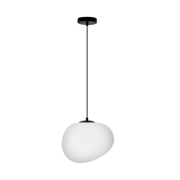 Must-valge rippvalgusti ø 30 cm Stones - Candellux Lighting