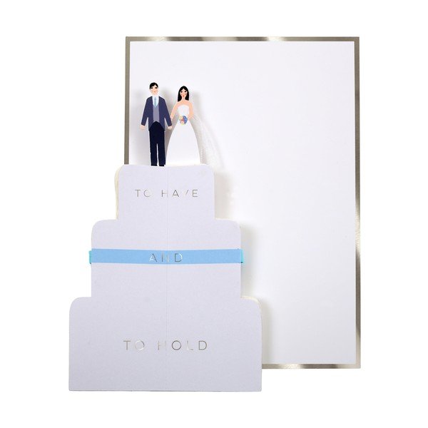 Tervituskaardid Wedding Cake – Meri Meri-image-1