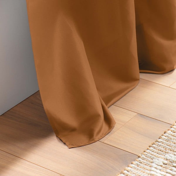 Pruun mikrokiust kardin 140x280 cm Absolu - douceur d'intérieur-image-3