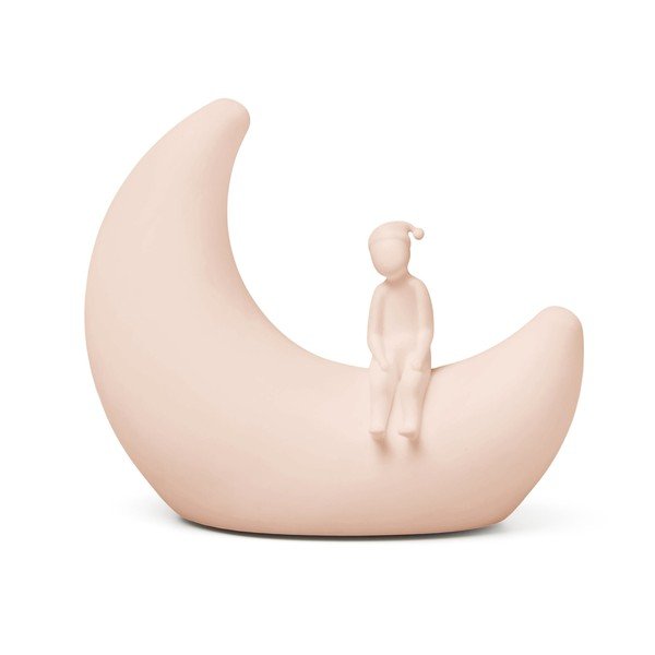 Heleroosa laste öölamp Moon Shell - Cam Cam Copenhagen