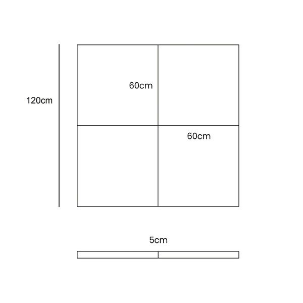 Türkiissinine laste mängumatt 120x120 cm - Meowbaby-image-1