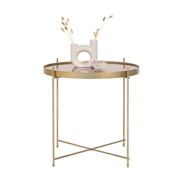 Ümmargune kuldne kohvilaud ø 48 cm Venezia - House Nordic-image-2