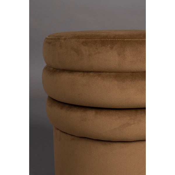 Pruun sametist tumba Aditi - Dutchbone-image-4