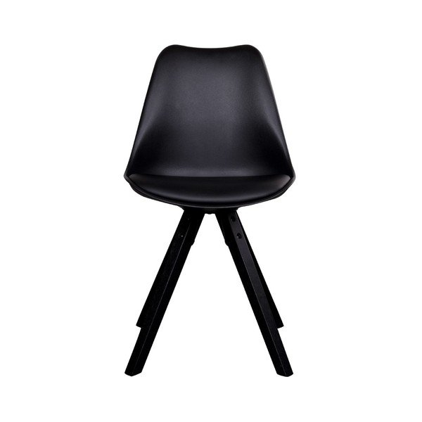 2 musta toolist koosnev komplekt mustade jalgadega Bergen - House Nordic-image-3