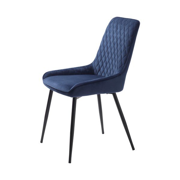 Sinine sametist söögitool Milton - Unique Furniture-image-1