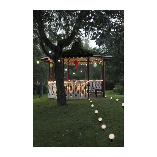 Valge päikesepaneeliga LED-latern, ø 20 cm - Star Trading-image-1