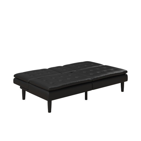 Must kunstnahast diivanvoodi 191 cm Maine - Støraa-image-4