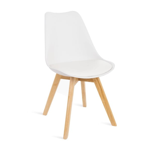 2 valge tooli komplekt pöögijalgadega Retro - Bonami Essentials