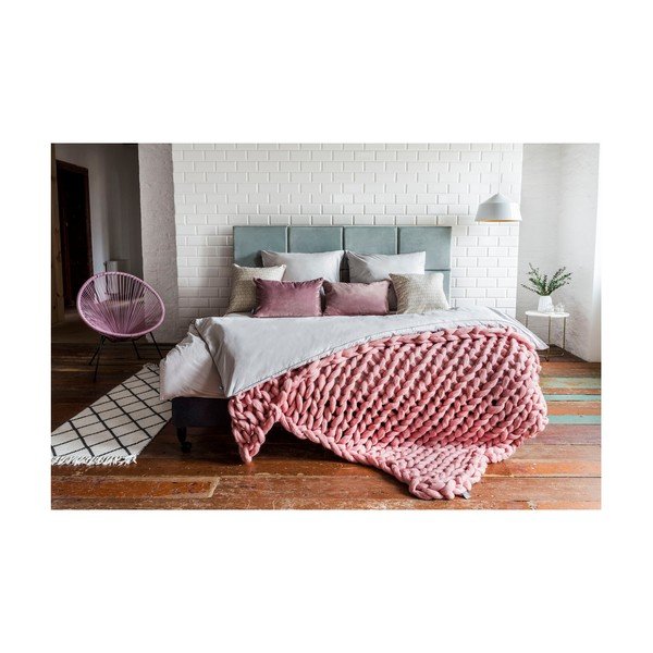 Helehall Egiptuse puuvillast tekikott 200x220 cm Perla – WeLoveBeds-image-4