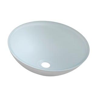 Valge klaasist ümmargune valamu ø 42 cm Telica - Sapho