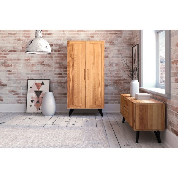 Pöögist riidekapp 91x185 cm Golo - The Beds-image-1