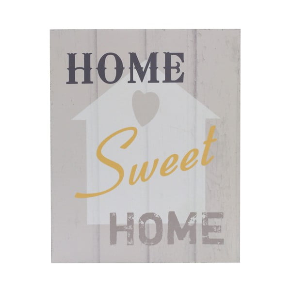 Dřevěný obraz Home Sweet Home, 20x25 cm
