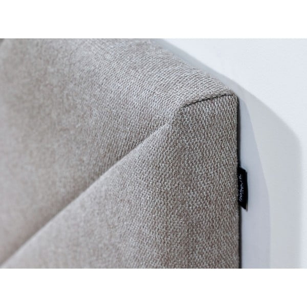 Beež polsterdatud kaheinimesevoodi koos voodipõhjaga 160x200 cm Romane - Bobochic Paris-image-4