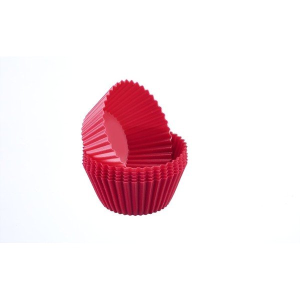 Sada 6 silikonových formiček na cupcaky Muffin-image-1