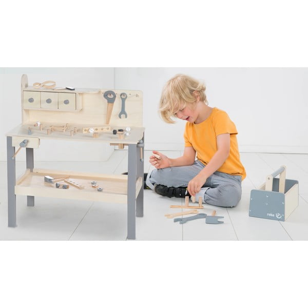 Laste tööriistalaud koos tööriistadega - Roba-image-1