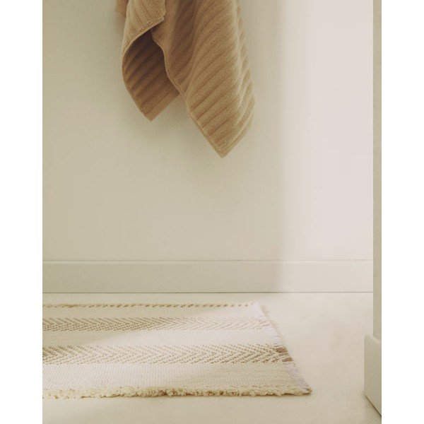 Beež vannitoamatt 50x70 cm Bina - Kave Home-image-1