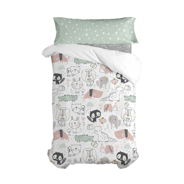 Laste puuvillane lina , 90 x 200 cm Best Buddies - Moshi Moshi-image-2